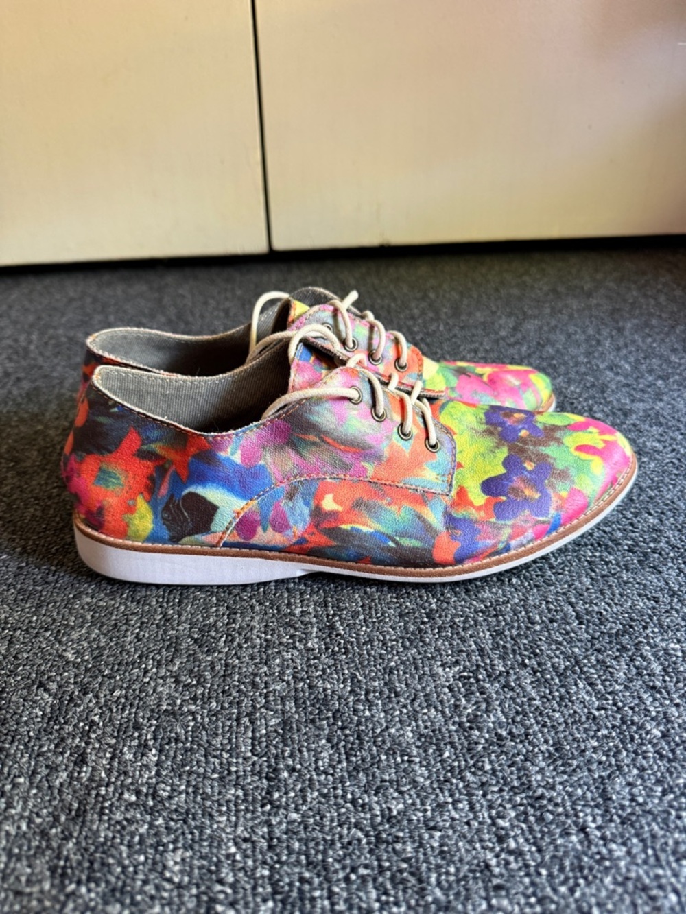 Rollie Australia Derby Shoes Multicolor Artsy Colorful Women's Size 39